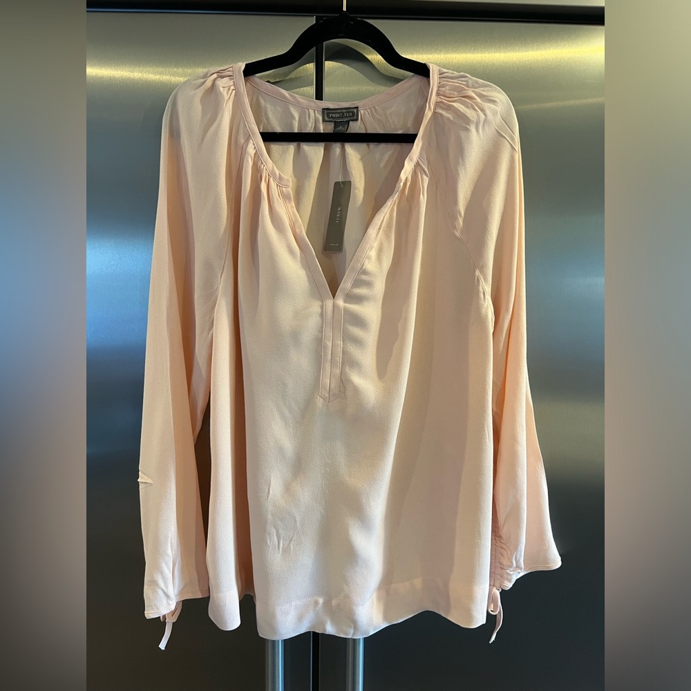 Point Sur for  J Crew pink top size large new with tags